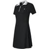 New FILA Short-Sleeved Dresses Women's Dark Flow Black A11W423304F-BK
