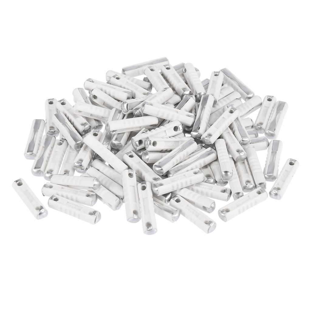 uxcell Torpedo Fuse Plastic Gray European Car Fuse 8A 100pcs