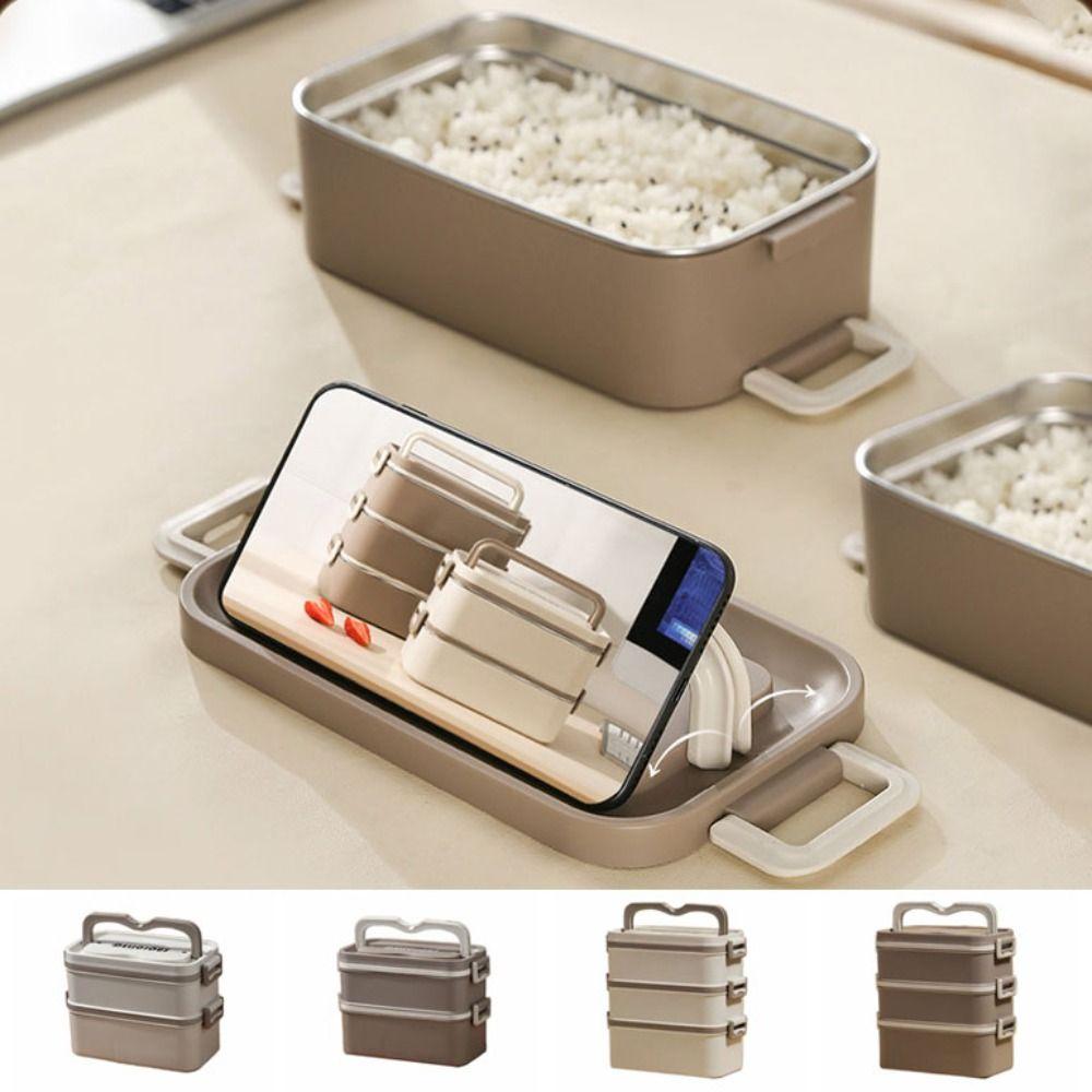 2/3 Layers Multi Layer Lunch Box Large Capacity Divided Food Storage Container  for Home