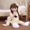 43CM Lively Reborn Baby Doll Soft Full Silicone Vinyl Lifelike Skin Like Real Babies Girl Doll Christmas Gift