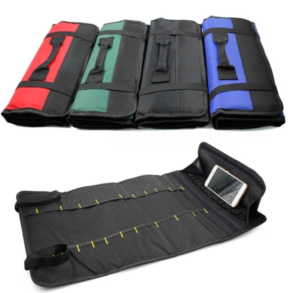 Waterproof Tool Bags 22 tool pockets+1 zipper bag Multi Pockets Organizer Tool Roll  Mechanic
