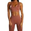 Seamless Women's Yoga Set: High Waist, Hip Lifting Sport Pants with Beautiful Back Design