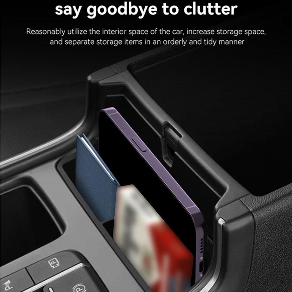 For Kia Sorento 2025-2025 Center Console Storage Box Silicone Armrest Box Tray Organizer Car Interior Accessories