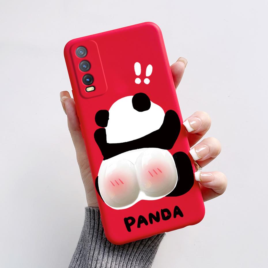 Soft Case For Vivo V2027 Cover Vivo Y11s Y12s Y12a Y20 Y20s Y20i Phone Cases Cute Rabbit Panda Pattern Silicon Capas For Y20 20S