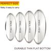 8 Pack Brushed Stainless Steel Plates, Round Kitchen Metal Dish Plates, Camping Serving Plates for BBQ, Snack, Salad, Appetizer, Fruit, Cookies