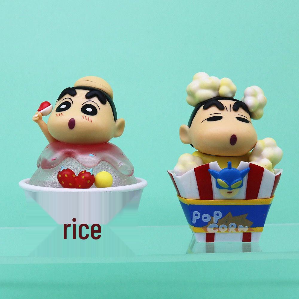 Crayon Shin-chan Blind Box Figures: Snack Time, Dessert, and Cosplay Series - Trendy Toy Ornaments and Gifts.