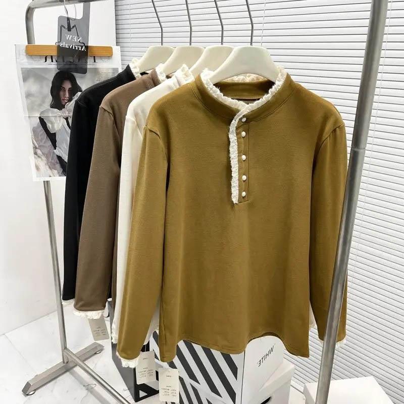 Sweatshirt for Women Cotton Oversize Fleece Loose Casual Long Sleeve Round Neck Top Sweatshirt