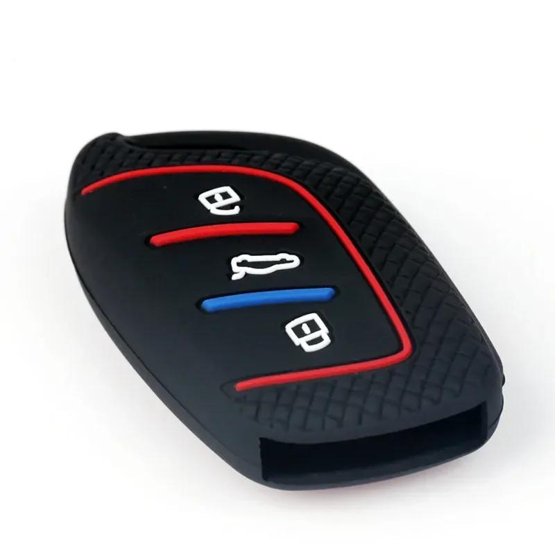 3 Buttons Silicone Car Key Cover Protector Rubber Case for MG ZS EV MG6 EZS HS EHS 2019 2020 for Roewe RX5 I6 I5 RX3 RX8 ERX5