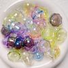 10pcs DIY Flower Bead Caps Transparent Keychain Pendant New Petal Charms Beads  Earring Jewelry