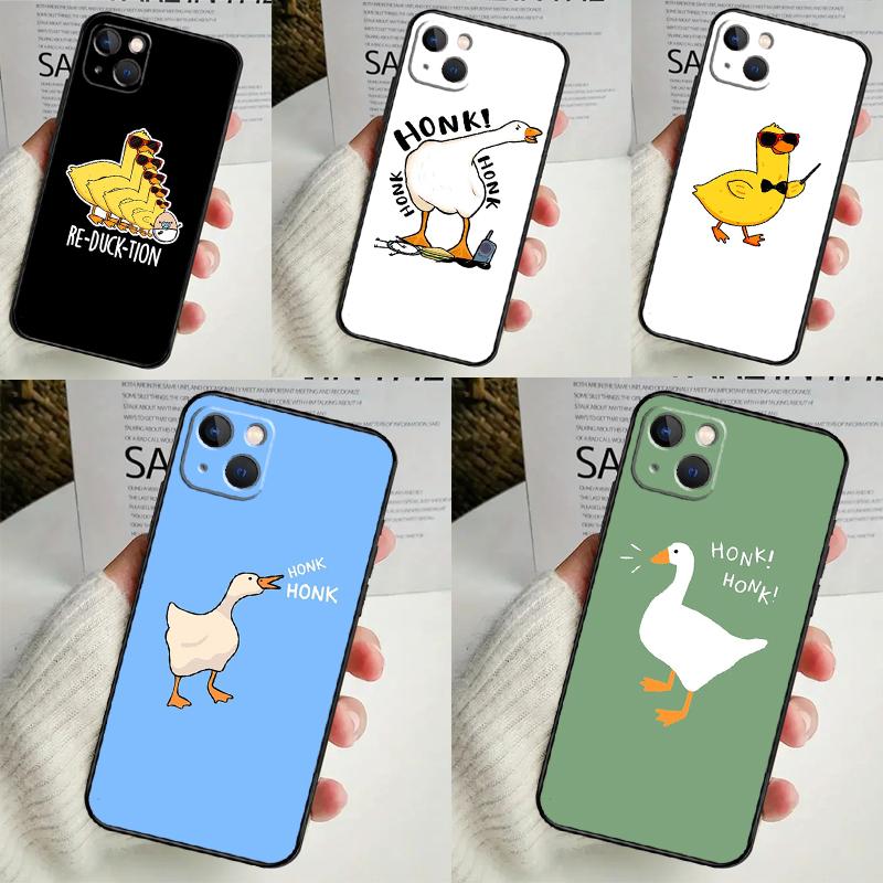 Funny Cartoon Duck Case For Xiaomi Redmi Note 13 14 Pro 12 11 10 15 Pro Plus Redmi 15 10C 12C 13C 14C 15C Cover