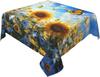 Sunflower Butterfly Square Tablecloth Washable Floral Garden Table Cloth Cover for Dining Party Picnic