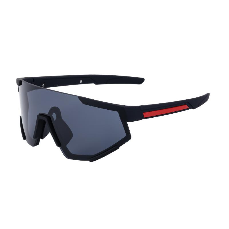 Fashion One-Piece Large-Frame Sunglasses, Men'S And Women'S Outdoor Cycling Sports Goggles, Colorful One-Piece Sunglasses