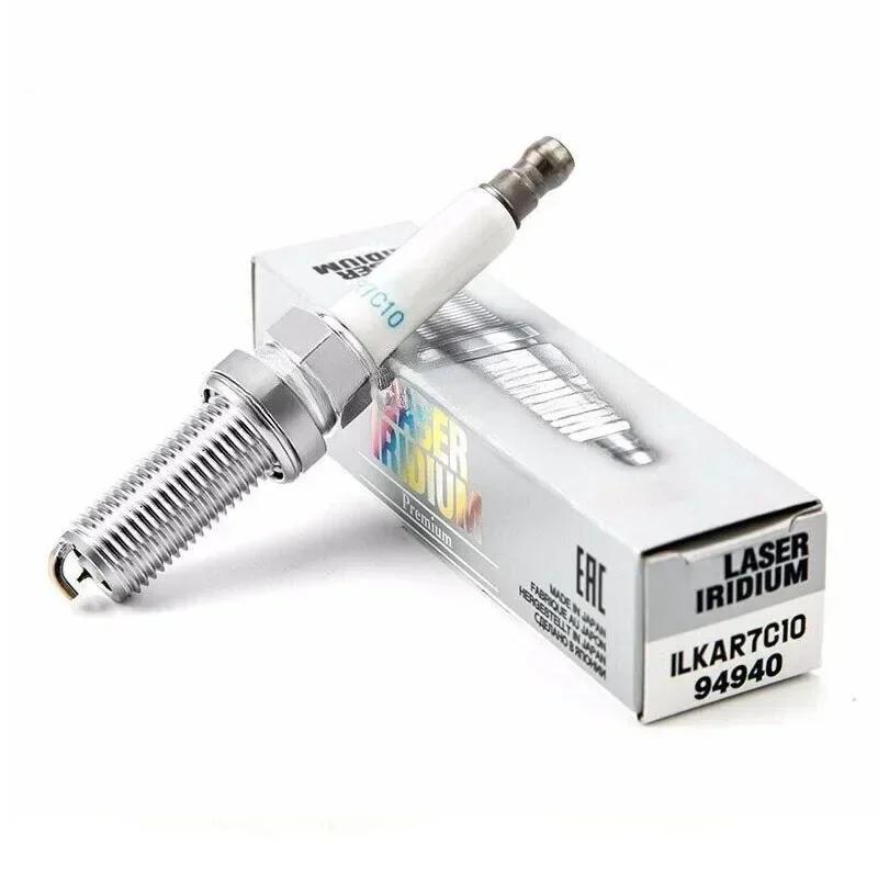 4/6Pcs Original ILKAR7C10 94940 Laser Iridium Platinuim Spark Plug For JAGUAR F-Type XF XJ Range Rover Discover 5.0