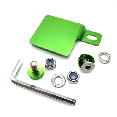 ASATERU Premium Stepped Motorcycle Liability Liability Sticker Universal Aluminum Alloy Green A1P15GRS Plate, Fit, Rust-Resistant (1.5mm Thick),