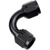 6AN Female To 6AN Female 120 Degree Swivel Coupler Fitting Adapter Union Aluminium Black