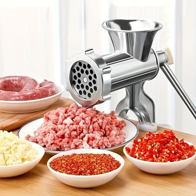 Meat Crusher Manual Meat Cutte -Manual Meat Grinder Sausage Maker Tabletop Mounted Pork Chopper Sausage Filling Funnel Manually Operated Kitchen Tools