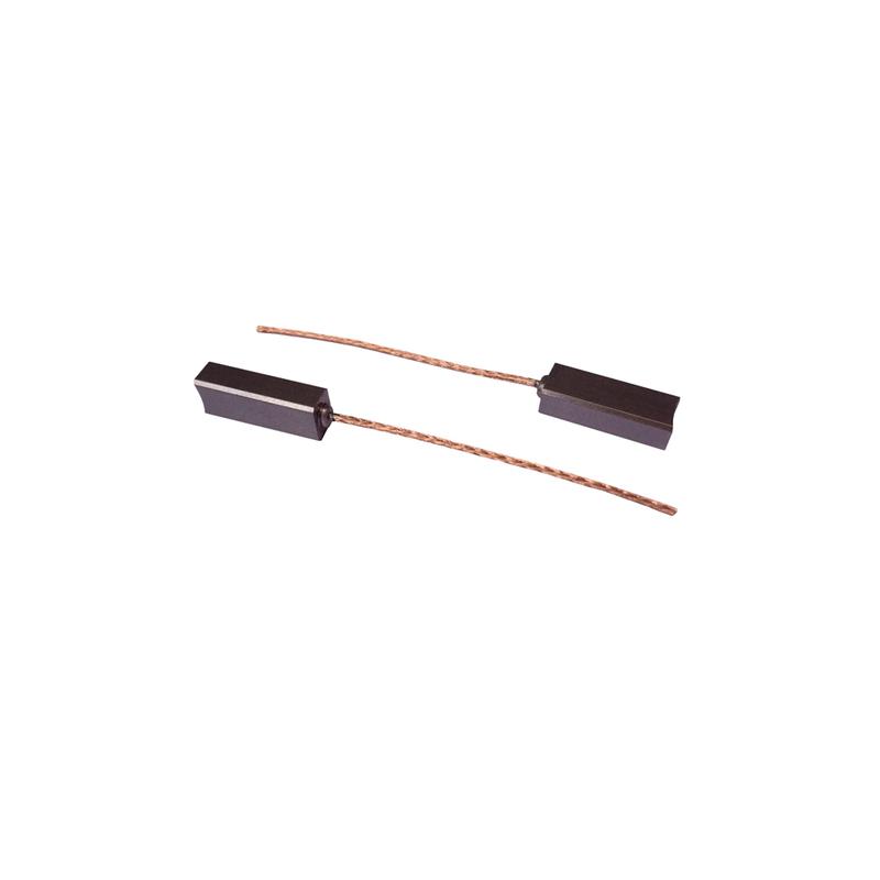 20PCS Carbon Brushes Wire Leads Generator Generic Electric Motor Brushes Motor Regulator Carbon Brush Replacement 4.5x6.5x20mm