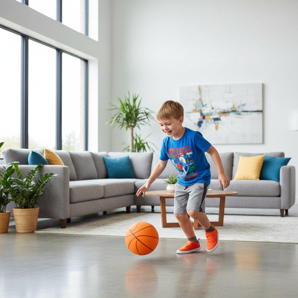 PU Stiller Basketball: Elastisches Indoor-Spielzeug für Kinder