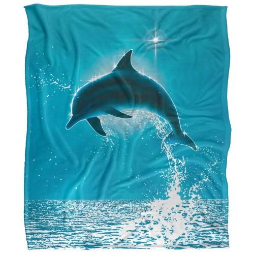 Royce McClure Silky Dolphin Sun Supersoft Blanket