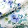 Bedding set 180x200 SATIN COTTON digital print royal blue