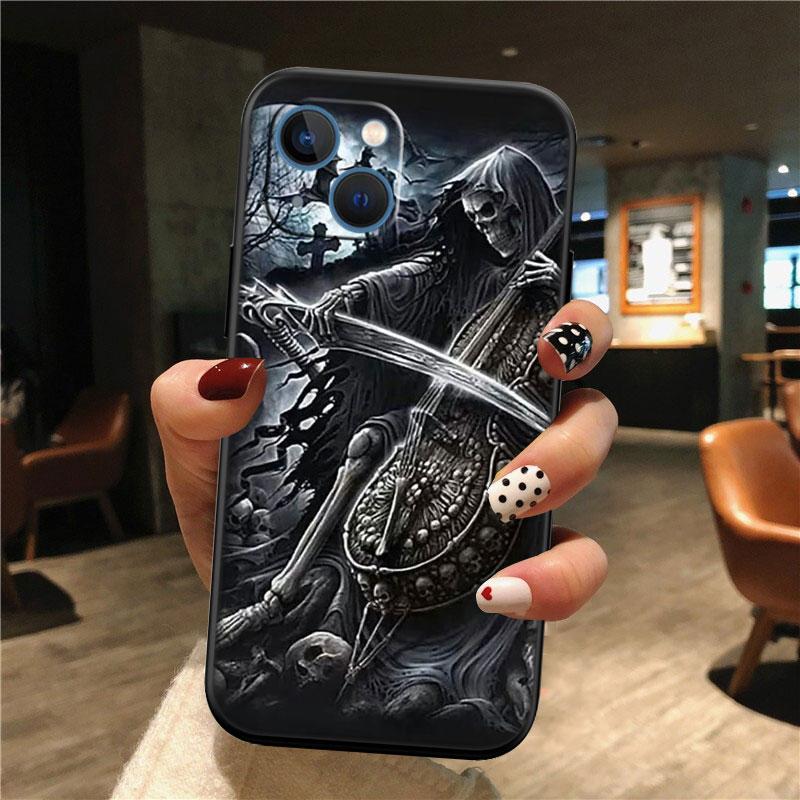 Grim Reaper Skull Shell Phone Case for Samsung Galaxy Note 10 20 S23 S24 S25 Ultra FE Plus Edge Lite A02S A35 A07 A17
