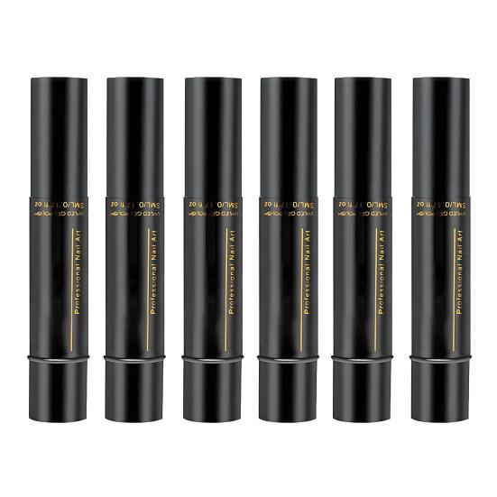 6 ks 3v1 lak na nehty v tužce Rychleschnoucí Bez UV Akrylová barva Tužka na nehty Vodotěsná Přenosná Cestovní Domácí Salon DIY Ženy Tužka na nehtové umění