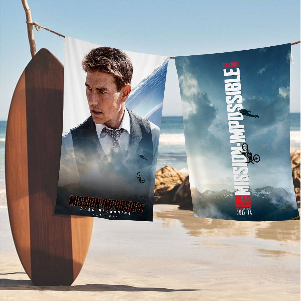 Pop Movie Mission Impossible Microfiber Beach Towel Absorbent Quick dry Soft Yoga Swimming Resort Mountain Climbing Towel