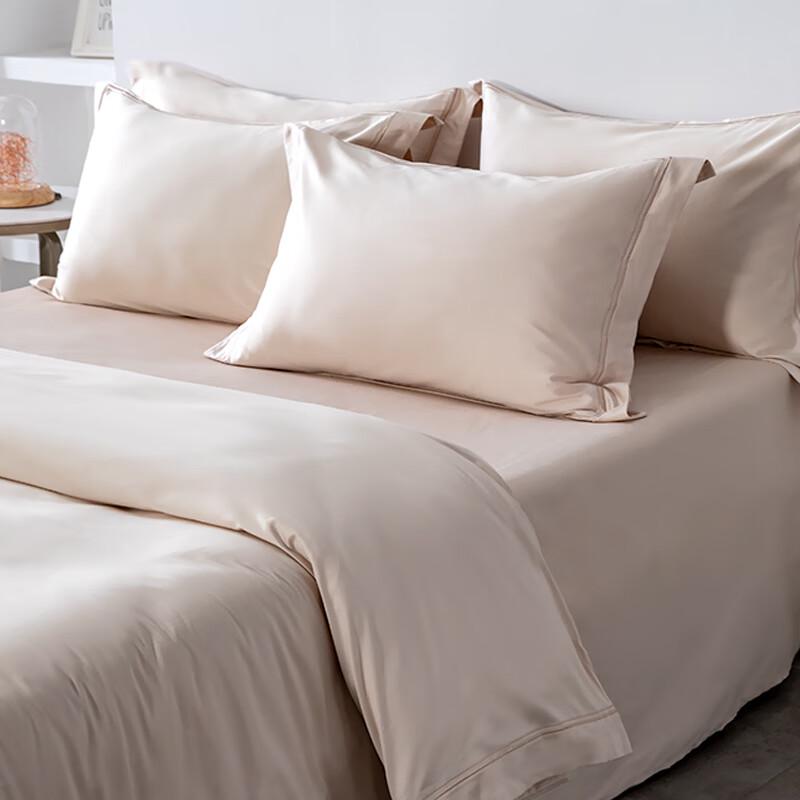 LINPURE 140-Thread Count Long-Staple Cotton 4-Piece Bedding Set