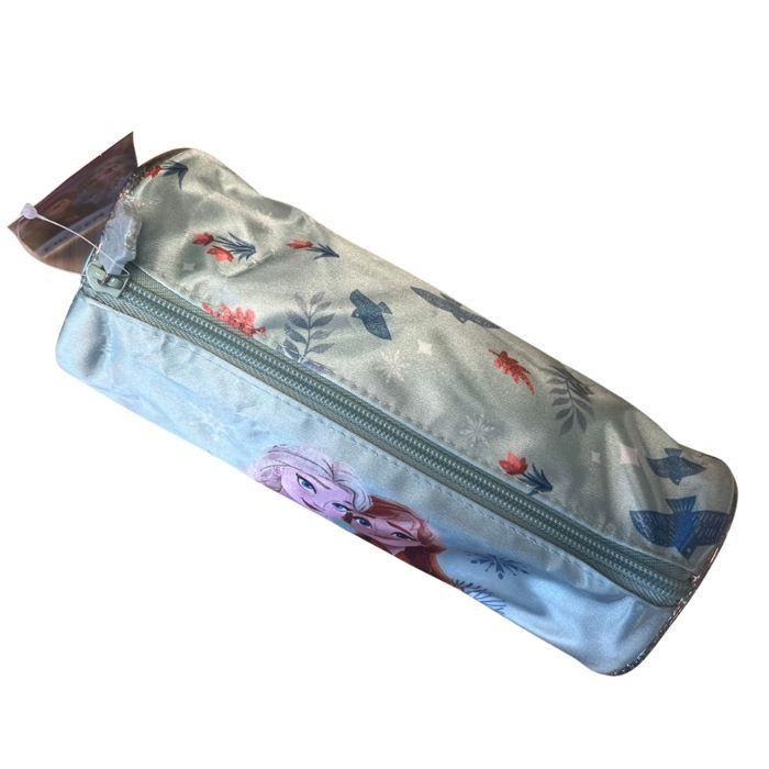 Piórnik Dziecięcy - Kraina Lodu - Cylindryczny - 23cm - Duża Pojemność - Lodowy Niebieski