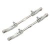 2pcs RC Rear Upper Suspension Pull Rod Aluminum Alloy Silver Accessories for Corally Kronos 6S 1 8 RC Car