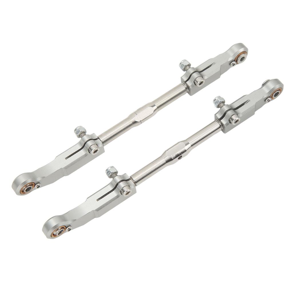 2pcs RC Rear Upper Suspension Pull Rod Aluminum Alloy Silver Accessories for Corally Kronos 6S 1 8 RC Car