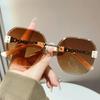 Photochromic Sun Glasses Women Luxury Designer Vintage Decoraton Sunglasses Anti-reflective