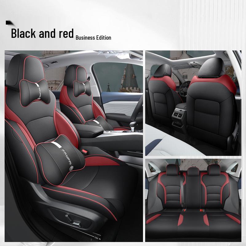 Xingrui Universal Leder Autositzbezug - Vier Jahreszeiten, Vollumfassend, Fünfsitziges Kissen.