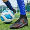 Children with Large Size Football Shoes Men's High -top Adolescent Students Competition Training Shoes Artificial Grass Long Nail Shoes