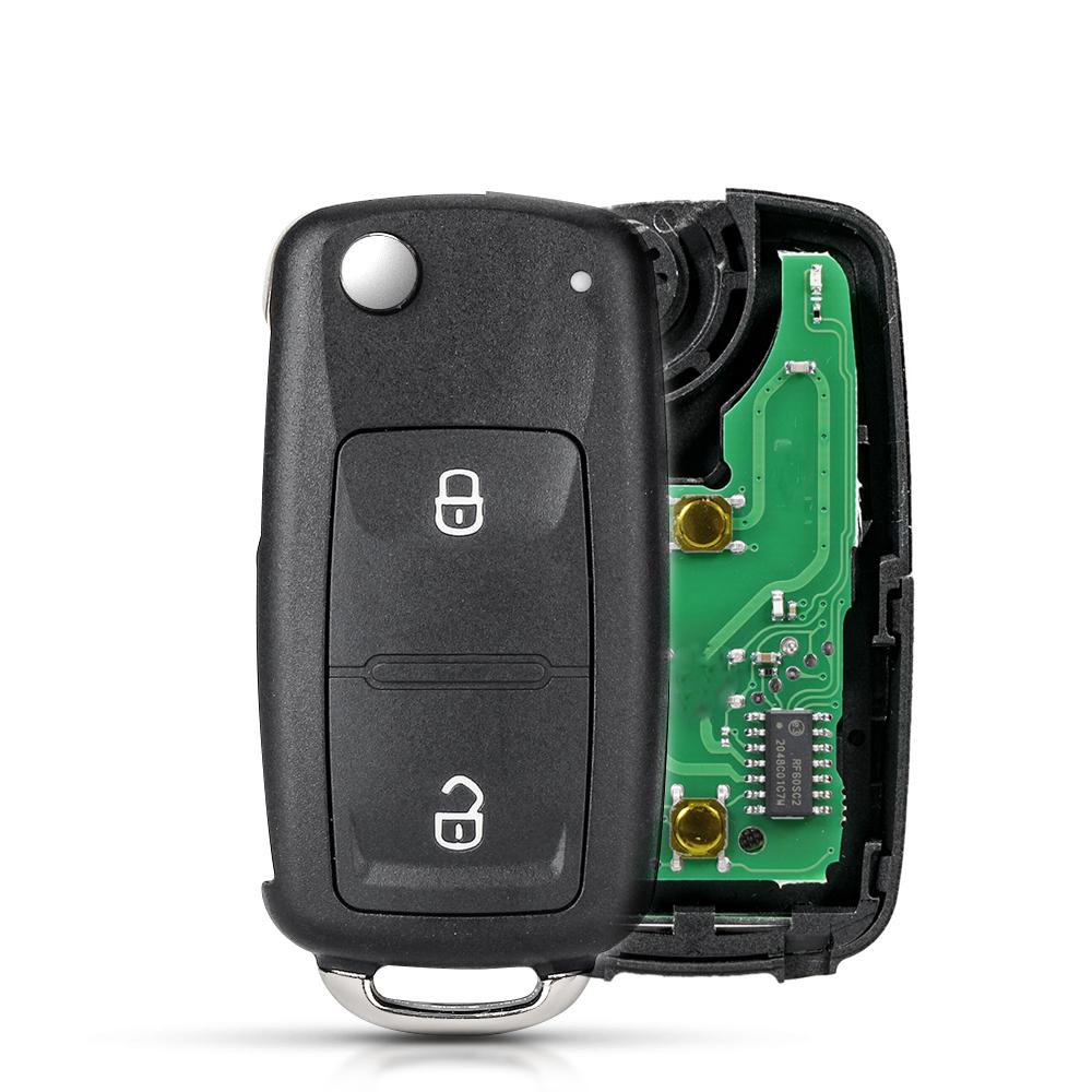 2 Buttons Remote Key For VW For Volkswagen GOLF PASSAT Tiguan Polo Jetta Beetle 5K0 837 202AD 5K0837202AD 433MHz ID48 Chip