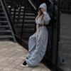 Unabhängige Station Neues Damen-Set Trend Falten INS-Stil Kapuzen-Träger-Strickjacke Farbpassende Hosenanzug