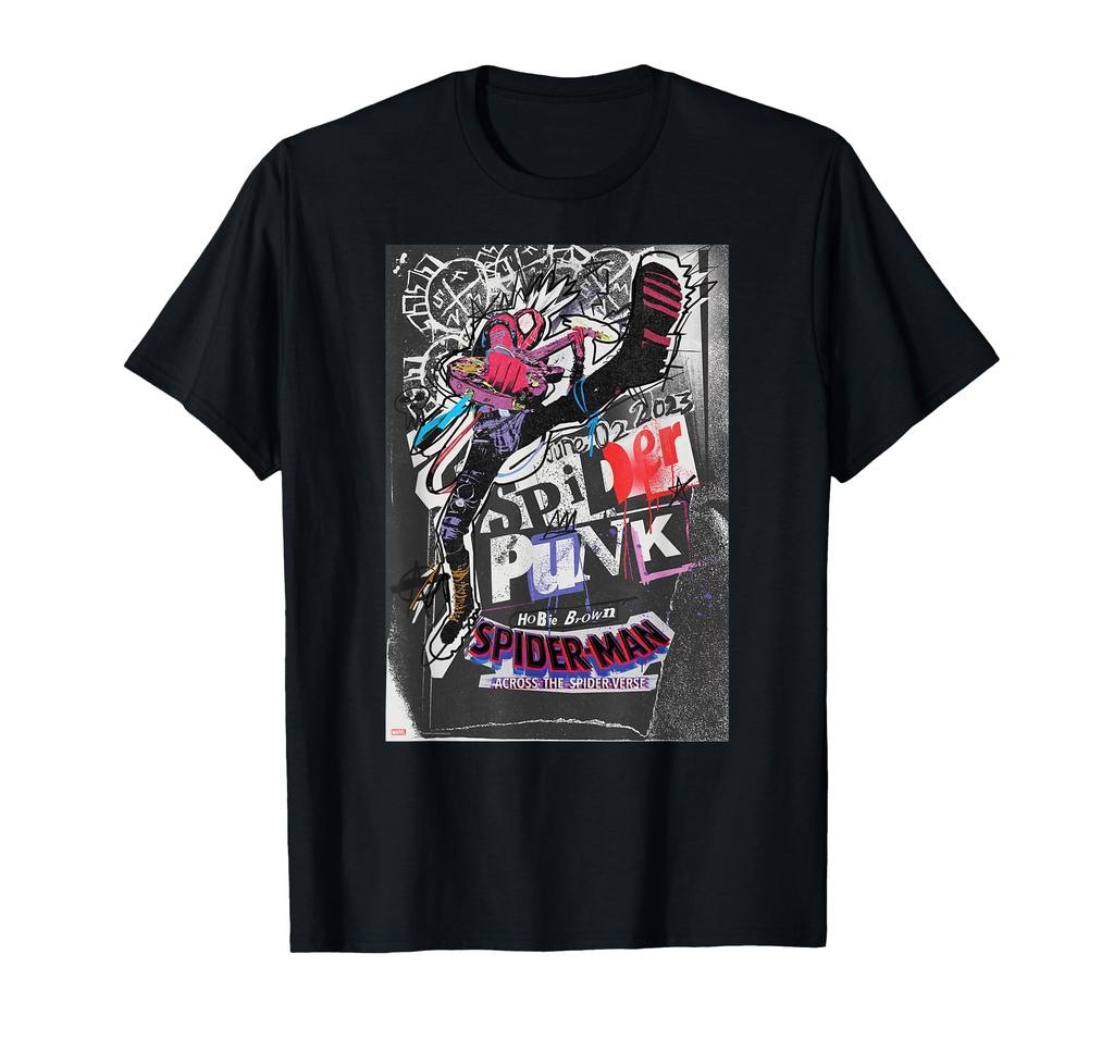 Marvel Across the Hobby Poster Art Spider-Man Spider-Verse T-Shirt