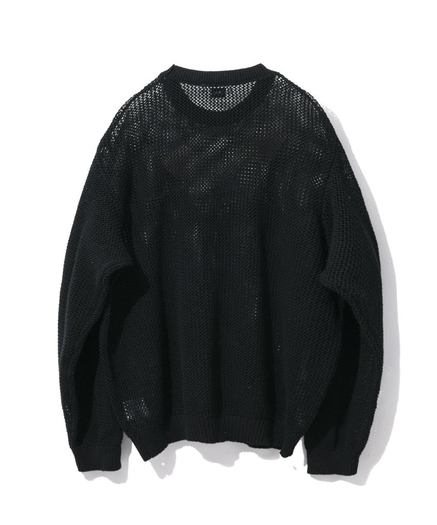 Kodeu Weave Scallop Knit_Bk