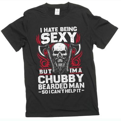 Men's Chubby Bearded Man Tee Father's Day Gift Shirt Dad Joke Shirt Husband Gift