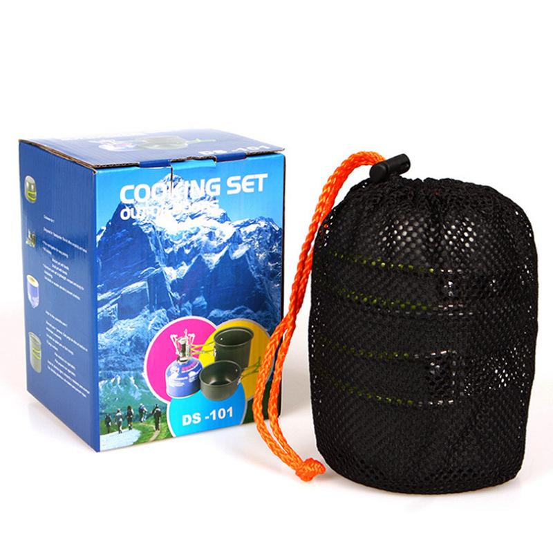 Shipping Cost USD2.5 Per Set Hot Selling Lightweight Aluminum Kitchen Cookware Set for Outdoor 3PCS Camping Cookware Set