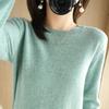 Women's O-Neck Thin Sweaters Solid Color Print Pullovers Fashion Casual  Autumn Winter Long Sleeve Pull Jumper Commuter Knitted Base Shirt