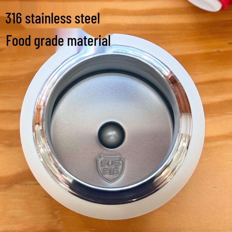 316 Stainless Steel Kids' Cartoon Thermos Cup - Cute, Portable, with Handy Strap and Large Capacity