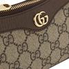 Gucci Pochette in Tela Ophidia con Pelle, Borsa a Spalla Borsa a Mano, Borsa a Spalla Mini da Donna Beige ed Ebano 764960-K9GSG-8367