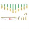 2026+ Fiberglass Fish Tape Cable Rods, Electrical Wire Running Pull/Push Kit with Hook and Hole Kit Glow Rod, Hook Hole