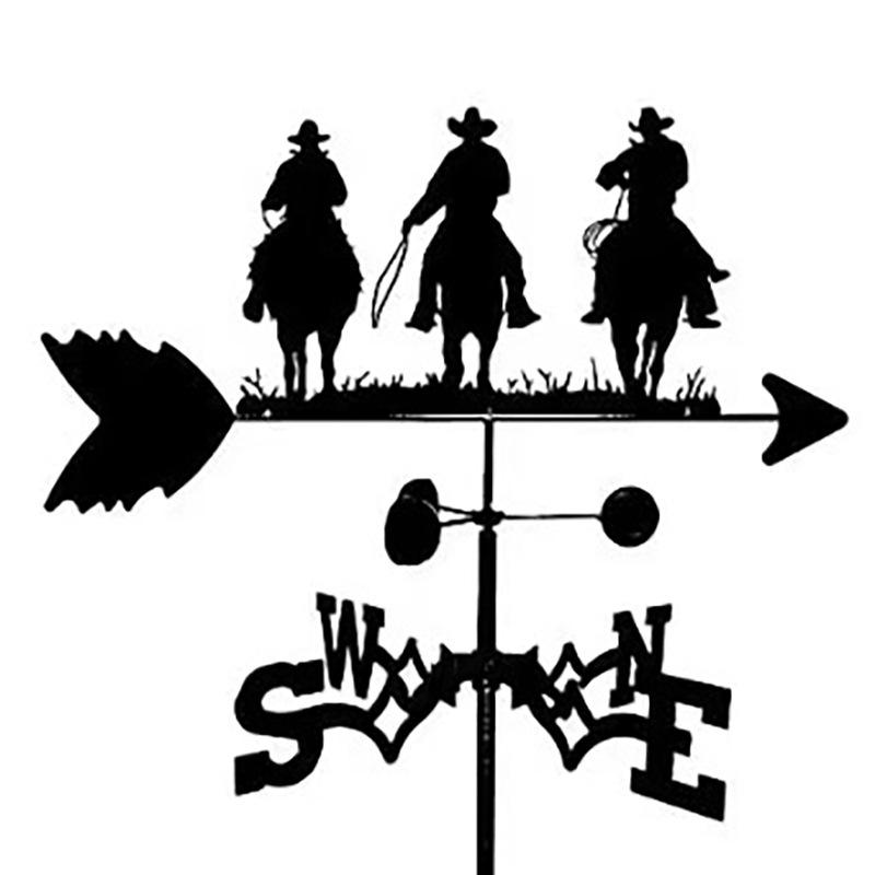 Wetterfahnen-Ornament aus Edelstahl für den Außenhof