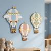 3PCS 3D Hot Air Balloon Decorative Panels Wooden Hot Air Balloons Decoration  Restaurant