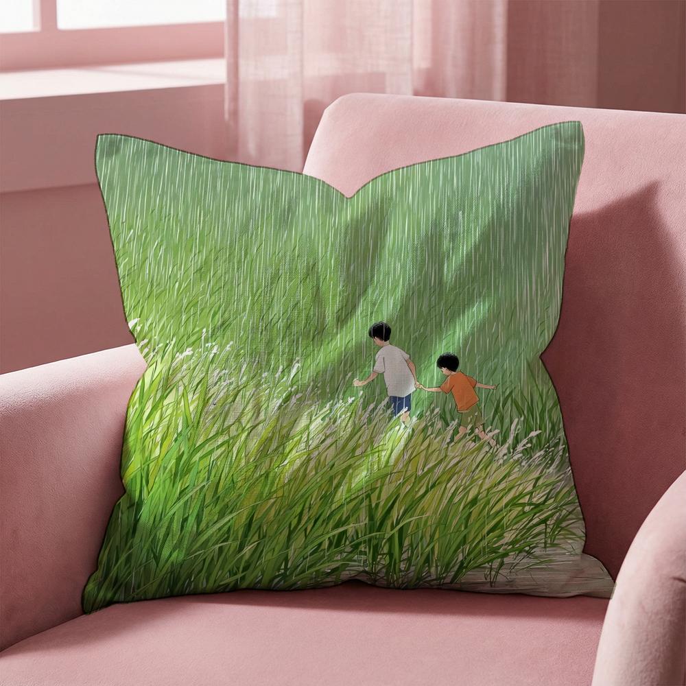 Childhood memories Cushion Cover Multi-Scene Pillow Cover for Home & Car - Reversible, Soft & Durable for Daily Use