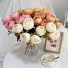 Artificial Rose Bouquet For Wedding Decor And Photography Props With Silk Fabric Material