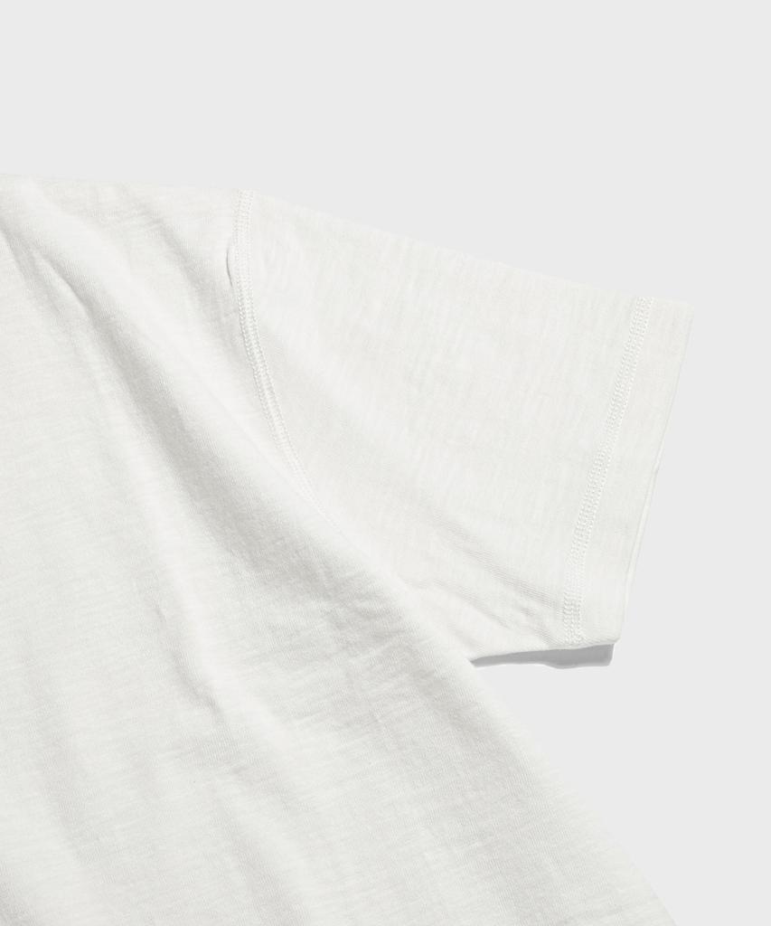 Beulonseun 10.5 Oz Usa Cotton Tubular Gusset Tee White