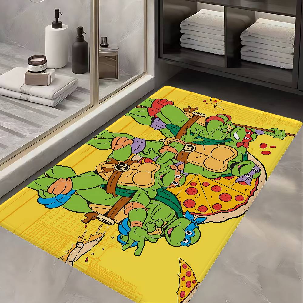Anime N-Ninja Turtles Floor Mat Anti-slip Absorb Water Long Strip Cushion Bedroon Mat Alfombra